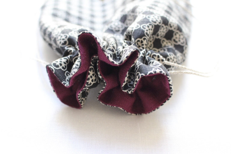 リネンプリントルールー<br />巾着セット